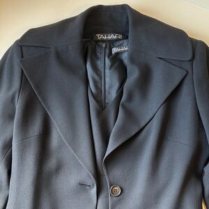 Tahari 100% pure wool, lined Dress and Coat Set